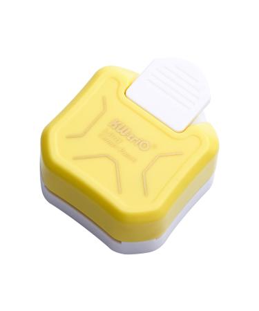 Zettokete Flat Angle Corner Punch 3 in 1 Corner Cutter Corner Rounder 5mm+10mm+15mm Cutting Length Craft Punch Paper Punch for Crafting Scrapbooking Supplies Gift Card Photo DIY Office & Home(Yellow)