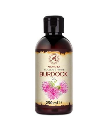 Burdock Oil 250ml - Arctium Lappa Root Extract - 100% Pure & Natural - Natural Hair Oil - Great Benefits for Skin - Hair - Face - Body Care - Glass Bottle - Oils Burdock Seed