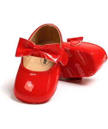 RVROVIC Baby Girl Princess Sparkly Moccasins | Soft Sole Prewalker Toddler Shoes 12-18 Months (Red) - Buy Online on SooperMarket.com