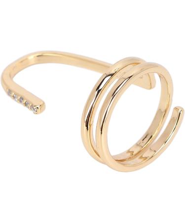 TYCIONG Decorative Nail Ring Fashion Fingertip Jewelry Nail Art Ring Ladies Wearing Nail Accessories (3050 gold) - Buy Online on SooperMarket.com