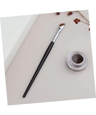 WOONEKY 2pcs Eyebrow Brush Portable Eyeliner Brush Eye Shadow Brush Eyeliner Makeup Brush Makeup Tool Metal - Buy Online on SooperMarket.com