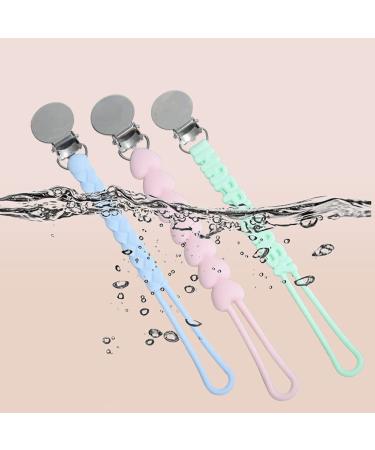 TIAN-K Baby Pacifier Chain | BPA-Free Silicone Dummy Holder for Newborns | Molar Attachment Strap - Buy Online on SooperMarket.com