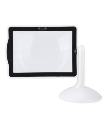 Reading Magnifier Magnifying Glass Hand-Free 3X Full-Page Magnifier with LED Desktop Lamp for Reading Inspection Repairing Handcraft Crafts