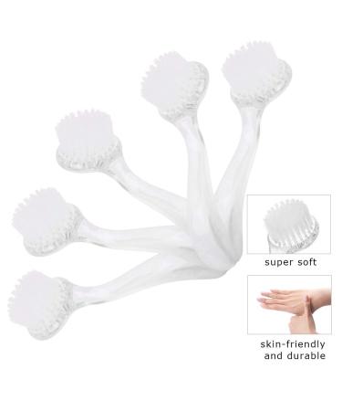 5pcs White Dust Brush Set for Nails - Nail Art & Manicure Brushes for Beauty & UV Gel Application - Buy Online on SooperMarket.com