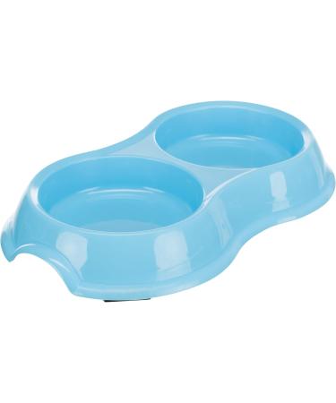 Trixie Light Weight Version Plastic Double Bowl for Cat 200 ml Assorted Colors 1 Count (Pack of 1) - Buy Online on SooperMarket.com