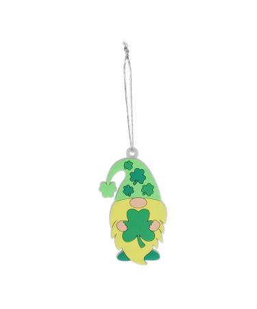 HOOTNEE Irish Festival Pendant Metal Key Ring St. Patrick Hanging Pendant St. Patrick Accessory Backpack Green 8x4.5cm