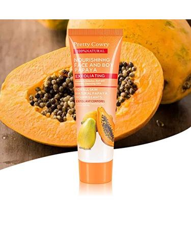 Pretty Cowry Exfoliating Peel Gel - Coconut Papaya Cucumber | 100ml Facial & Body Exfoliator for Dead Skin Removal - Buy Online on SooperMarket.com