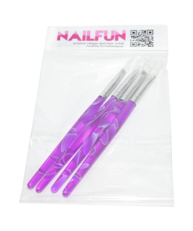 4-Piece UV Gel Nail Brush Set | Professional Nail Modelling Tools - International Shipping - Buy Online on SooperMarket.com