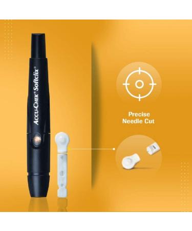 Accu Chek Softclix Lancet 200 Pack - Multicolor Lancets for Blood Glucose Testing - Buy Online on SooperMarket.com