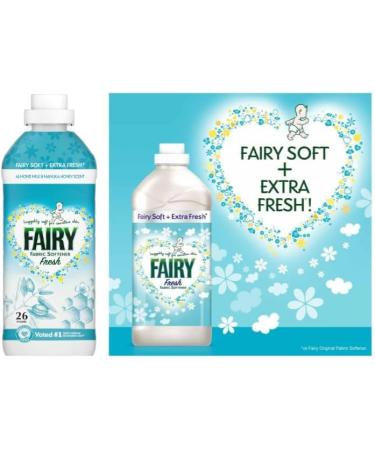 Fairy Laundry Washing Pack for Sensitive Skin: Fresh Fabric Conditioner 26w 858ml + In-wash Scent Booster Beads Almond Milk & Manuka Honey 176gr + Non Bio Pods Capsules 13Pods - Buy Online on SooperMarket.com