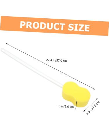 Mikinona Long Handle Bath Sponge Shower Scrubbing Brush Massaging Showerhead Men Body Wash Sponges for Bathing Shower Scrub Brush for Body Mens Shower Gel Exfoliating Bath Scrubber Pp - Buy Online on SooperMarket.com