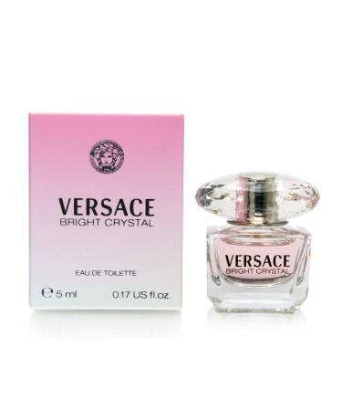 VERSACE BRIGHT CRYSTAL by Gianni Versace (WOMEN) -EDT 0.17 OZ MINI Floral 0.17 Fl Oz (Pack of 1)