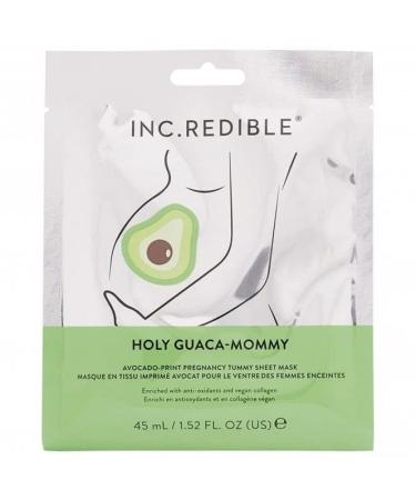 INC.redible Holy Guaca-Mommy Printed Sheet Pregnancy Tummy Mask