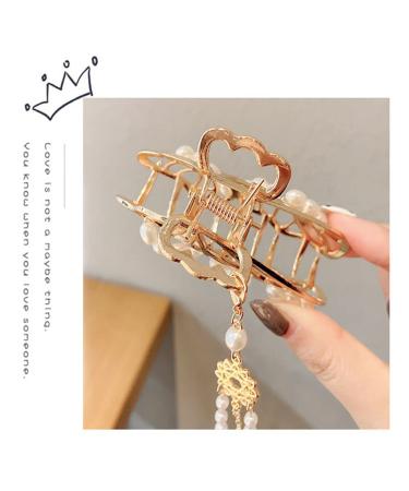 Shop Stylish Metal Hair Clips - 4-Pack Gold Butterfly Design | Fashionable & Slipproof Hair Jewelry - Buy Online on SooperMarket.com