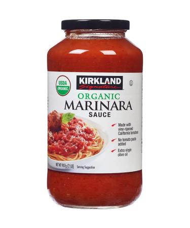 Kirkland Signature Organic Marinara Sauce, 2 lbs, 3 count
