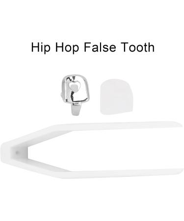 Teeth Brace Decoration Brass Hip Hop False Tooth Convenient Wear for Daily Use for Party(Silver) - Buy Online on SooperMarket.com