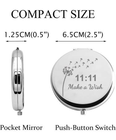 CHOORO Dandelion Wishing Pocket Mirror Gift 11 11 - Make a Wish Compact Mirror for Spiritual Wish Lovers - Buy Online on SooperMarket.com