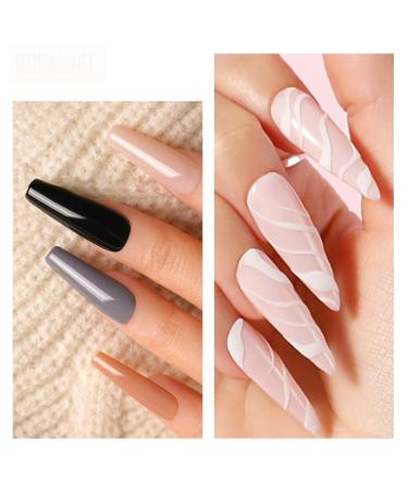 Roseflower Dipping Powder Nails Kit - 6 Colors Nude Dip Powder with Base & Top Coat - DIY Home Manicure - Fast International Shipping - Buy Online on SooperMarket.com