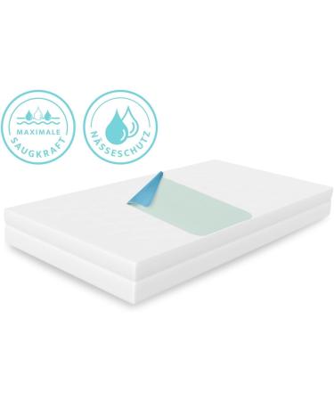 Pack of 8 Waterproof Incontinence Pads 75x90 | Washable Breathable Bed Pads - Castejo CA3302/C (Green-Blue) - Buy Online on SooperMarket.com