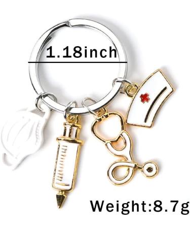 Guqqeuc Nurse Gifts | Stethoscope Keychain & Nurse Cap | Perfect Doctor & Nurse Appreciation Gifts for Women & Men | Nursing Graduation Gifts for Students & Practitioners - Buy Online on SooperMarket.com