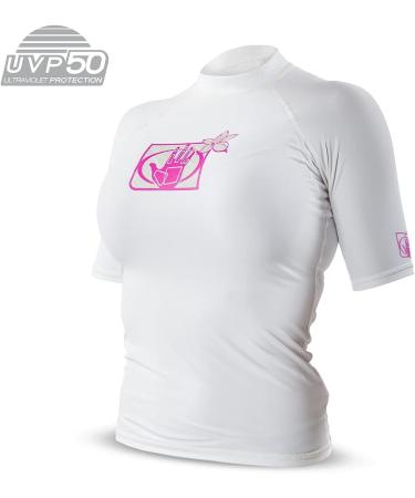 Body Glove Women's Rashguard - Basic Fitted Short Sleeve - White (Small) - Buy Online on SooperMarket.com