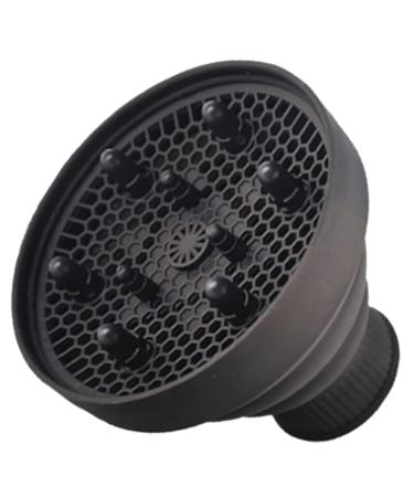 Silicone Hair Dryer Cover Hair Blower Accessory Curl Diffuser for Curly Hair Salon Hair Disffuser Universal Hair Diffuser Attachment Hair Blower Protective Cover Hair Dryer Part 13.8x13.8cm Black