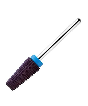 BNG 5 in 1 Carbide Nail Drill Bit Fast Remove Acrylic & Hard Gel Professional 3/32" Electric Nail Drill Tungsten Steel Bits Manicure Pedicure Professional Salon Tool(Medium Purple) DSA5-Medium&Purple