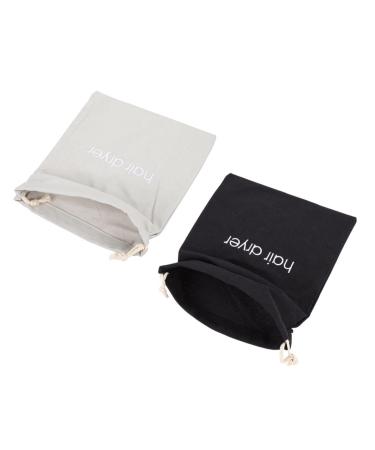 WOONEKY 2pcs Hair Dryer Storage Bag Practical Bags Bag Organizer for Traveling Blow Dryer Attachment Fabric