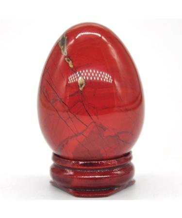 35x50mm Red Jasper Oval Natural Crystal Stone Mineral Specimen - Buy Online on SooperMarket.com