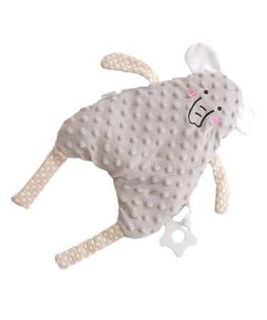 Cabilock baby comfort towel baby pacifier baby caraway suppositories newborn ceilings baby towels soothing toys children's toys 3-6 months sleeping calming towel doll gray 30x15x0.2cm