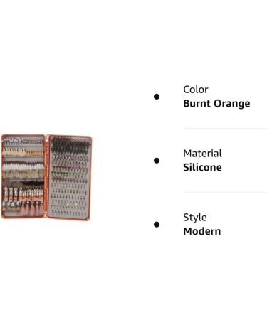 Fishpond Tacky Double Haul Silicone Slit Fly Box - Burnt Orange | Lightweight & Durable Fly Fishing Storage - Buy Online on SooperMarket.com