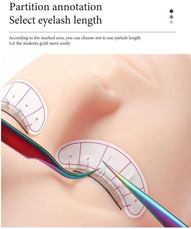 Pad's Positioning Eyelash Extension - Self-Adhesive Stickers for Training - 280PCS Eyelash Extension Tool - Buy Online on SooperMarket.com