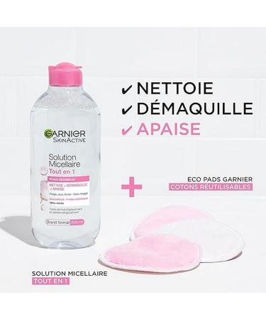 Garnier SkinActive Micellar Solution for Sensitive Skin - 400ml | All-in-One Cleansing Solution - International Shipping Available - Buy Online on SooperMarket.com