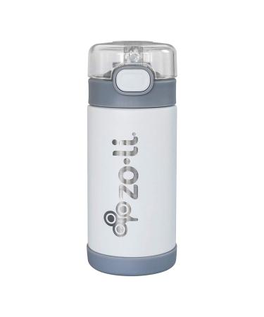 ZOLI INC White Pow Squeak Straw Insulated Bottle  1 EA