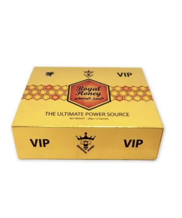 Organic Pure Honey with R-Jelly Bee Pollen Sachets - Pack of 12 | High-Quality Natural Sweetener - Buy Online on SooperMarket.com