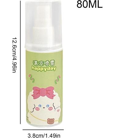 puzzlegame Cool Spray - 80ml Instant Cooling & Nourishing Spray | Instantly Reduce Temperature Spray Small Lightweight Refreshing Protective Skin-friendly Spray For Face And Body green dog - Buy Online on SooperMarket.com