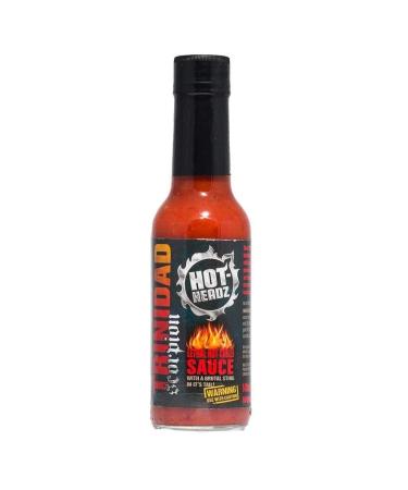 Hot-Headz! Trinidad Scorpion Lethal Hot Chilli Sauce. 57% Trinidad Scorpion Chilli Hot Sauce 800 000-2 Million Scoville Rating Chilli Pepper Sauce For Dips Marinade Seasoning & Cooking (148ml)