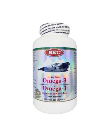 Harp Seal Oil Omega-3 500mg 500capsules the Treasure from the Pure Land of the Arctic