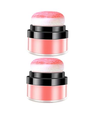 PLAFOPE 2pcs Oil Control Cushion Blush Matte Blush Pink Makeup Pink Blush Blusa Blush Pink Rosy Plastic