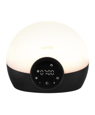 Lumie Bodyclock Glow 150 - light alarm clock with 9 sounds and sunset to help you fall asleep made of plastic black