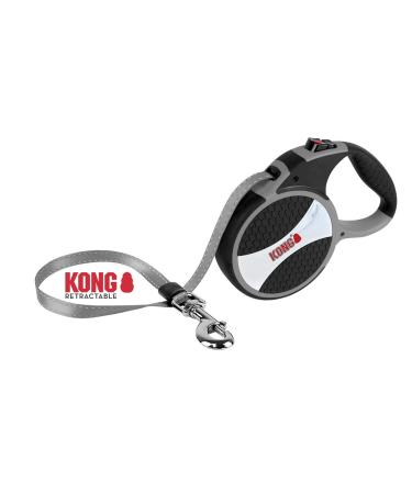 KONG Explore Retractable Dog Leash Large Grey 7 5m Tape Explore Large Grey