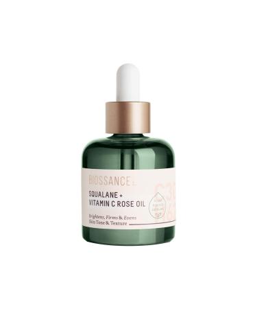 BIOSSANCE Squalane + Vitamin C Rose Oil  Green Bottle  30ml