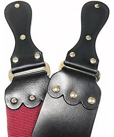 G.B.S Ultra Wide Straight Razor Strop Handmade Barber Leather Razor Strop for Sharpening Razor & Tools Dual Sharpening Strap in Black and Maroon with Fine Edges blade 3" x 26" for Men - Buy Online on SooperMarket.com