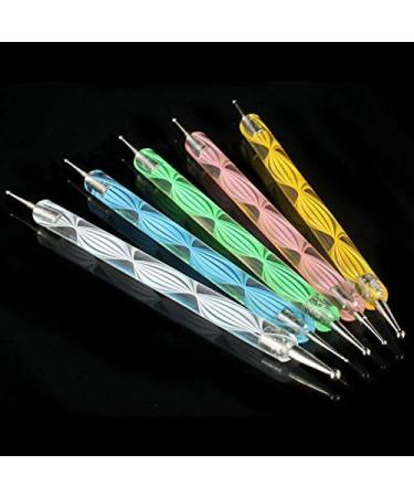 5PCS Multi Colored Double Ended Dotting/Marbleizing Tools Art Tip Dot Paint Manicure kit - Buy Online on SooperMarket.com