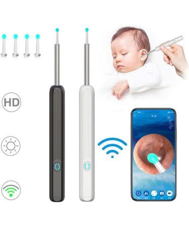 Ear Wax Removal Kit with Camera for Phones - Ear Cleaner Tools Set - White - Buy Online on SooperMarket.com
