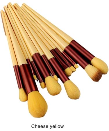 Dajidafu Stand Out Vibrant And Stylish Beauty Brush Set Makeup Lovers Plastic Portable Makeup Brush Set Powder Blusher Brush Cheese yellow - Buy Online on SooperMarket.com