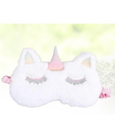 Buy Gatuida 2pcs Cute Sleeping Eye Mask - Cartoon Eye Cover for Women & Kids | Embroidered White Sleep Mask | Ideal for Travel & Relaxation - Buy Online on SooperMarket.com