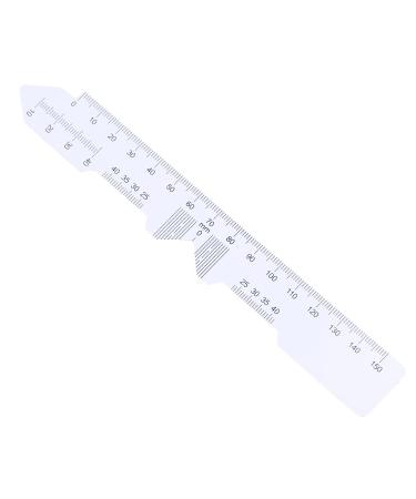4-Piece Pupil Gap Ruler Set - White Straight Edge PD Measurement Tool for Easy Eye Distance Assessment - Buy Online on SooperMarket.com