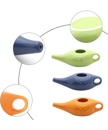 ciyeu 250Ml Ceramic Neti Pot Nose Cleaning Pot Leakproof Spout Pot for Nasal Rinsing Nose Washing Men and Women Blue - Buy Online on SooperMarket.com