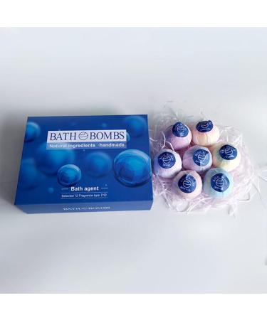 vreplrse 12pieces Vegan Bath Set Refreshing Aromatherapy Experience Bath Bombss for Women Gifts Bath Bombss Making Kit Blue - Buy Online on SooperMarket.com
